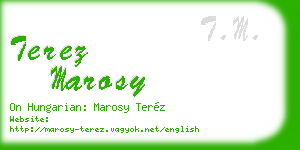terez marosy business card